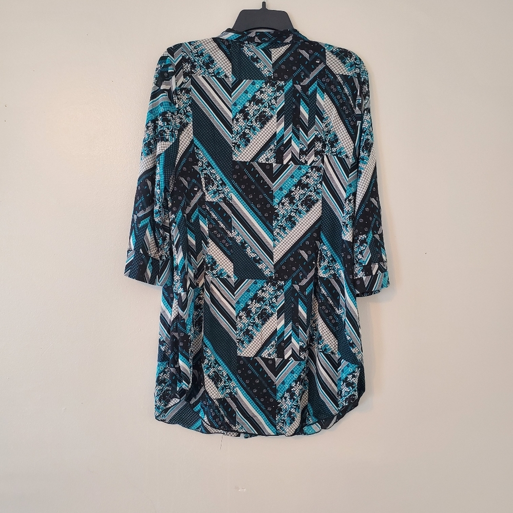 Style & Co Multi Printed Top - Picture 2 of 2